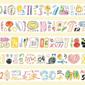 【膠帶】好多數 日付記賬 和紙合成紙pet 切膜膠帶 10米卷