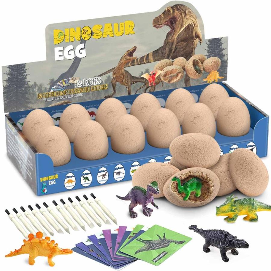 Dinosaur Toys, Dinosaur Egg Dig Kit Kids- Surprise Eggs Pack with
