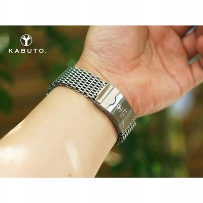 シャークメッシュバンド ブレス 時計 メッシュベルト 20mm/ミリ