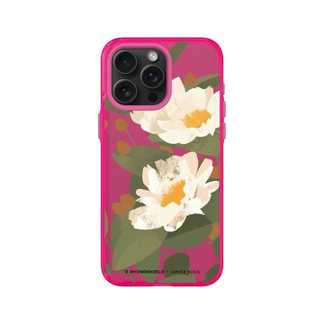 iPhone 15 Pro Max Clear 粉漾桃 - Janice Sung - Flora 花