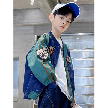 兒童裝男童秋裝外套棒球服春秋款2025新款痞帥氣中大童男孩秋季潮
