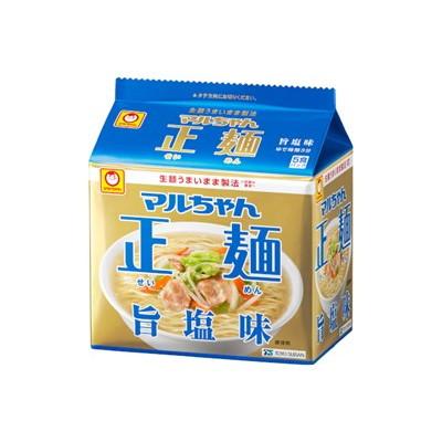 マルちゃん マルちゃん正麺旨塩 ５食パック 112g x6 6個セット 代引不可