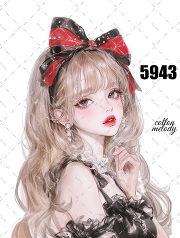original sticker no.5943 人物貼紙 原創貼紙 女孩貼紙 原創人物貼紙