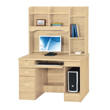 文創集 拓海4尺鍵盤三抽書桌組合-121x58x167cm免組