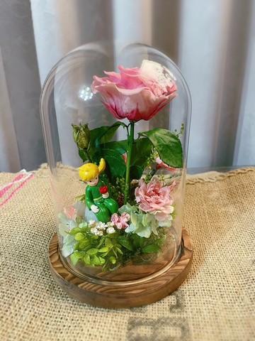 【花訴花藝】小王子與他的玫瑰玻璃盅/永生花禮/祝賀花禮/情人節