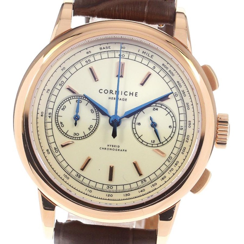 コーニッシュ CORNICHE CRN016R ヘリテージ クロノグラフ クォーツ 