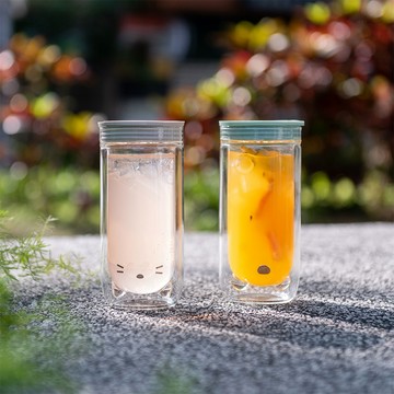 好玻GOODGLAS ZOO ZOO雙層玻璃隨手杯 - 小貓