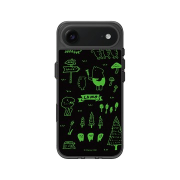 iPhone Air Clear (相機按鈕) 酷墨灰 - 馬來貘 Laimo - LAIMO的魔幻森林_黑夜