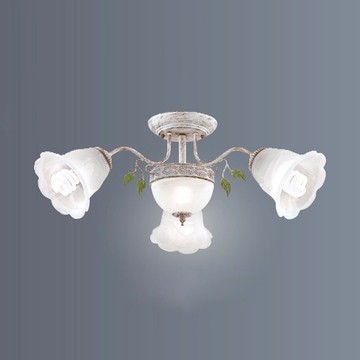 鄉村風半吸頂三燈 B102-81-23624