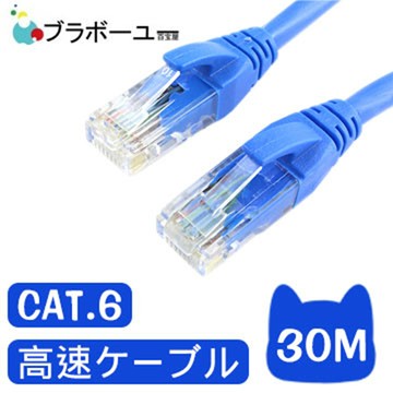 ブラボーユー Cat6超高速傳輸網路線(30米)