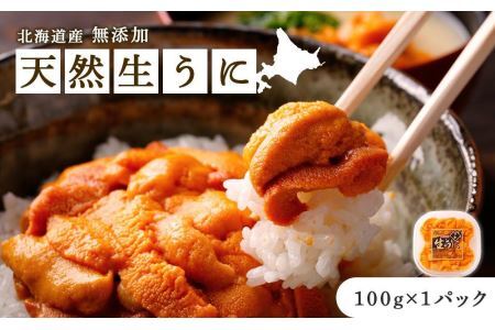 《北海道産》無添加 天然生うに 100g＜札幌カネシン水産＞