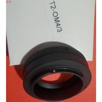 望遠鏡鏡頭 T2(M42*0.75)轉奧林巴斯OM卡口機身 轉接環T2-OM4/3
