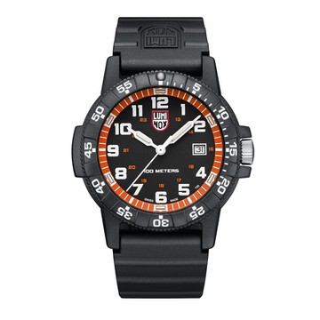 LUMINOX 雷明時Leatherback Sea Turtle Giant革龜運動腕錶–橘 / 0329