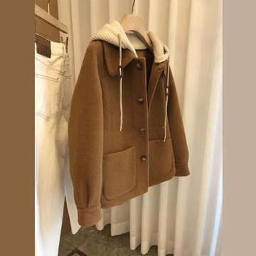 任-【10衣綾】針織連帽假兩件加厚上衣(百搭/透氣/舒適/2色可選/M-4XL/KDTQ-202)