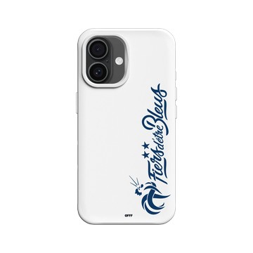 iPhone 16 SolidX 白 - FFF - Fiers d'être Bleus - Vertical