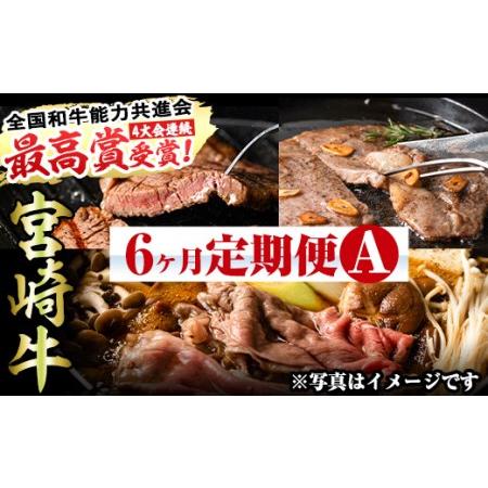 ふるさと納税 宮崎牛定期便＜Aセット＞ 宮崎県門川町