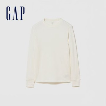【GAP】紋理圓領T恤-象牙白(910481)