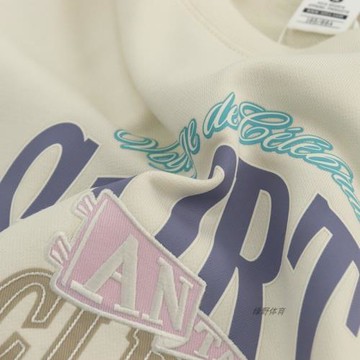 安踏女套頭衛衣春秋針織圓領舒適透氣訓練休閑運動上衣162438704