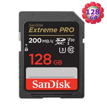 SanDisk 128GB 128G SD【200MB/s Extreme Pro】SDXC SDSDXXD-128G 4K U3 A2 V30 相機記憶卡｜滿額領券最高現折$220