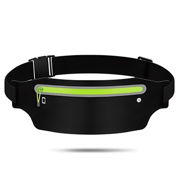 C-ROI 超輕量防水運動腰包  1個  27.5 x 12 cm  黑色螢光