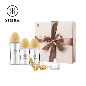 小獅王辛巴 蘊蜜質金玻璃新生初綻禮盒－限宅配【贈心意提袋】