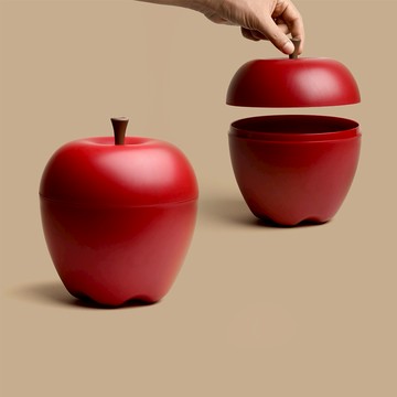 QUALY｜迷你蘋果盒(紅) 桌上收納盒 新年禮物