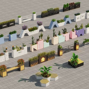 ??快速出貨?? 附發票  定 制外貿單訂 制花箱金屬戶外戶外長方形組合鐵藝簡約景觀庭院