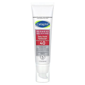 Cetaphil, 緩解紅腫，日用面部保濕抗曬霜，SPF 40，1.7 液量盎司（50 毫升）