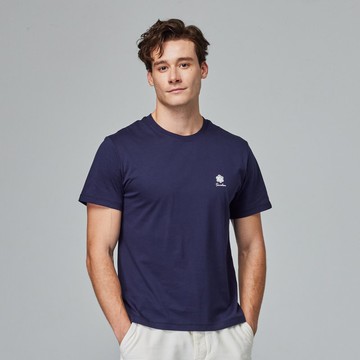 moz瑞典 駝鹿 仲夏之夢 舒適柔棉 100%純棉短T-藏青(亞洲版)男款