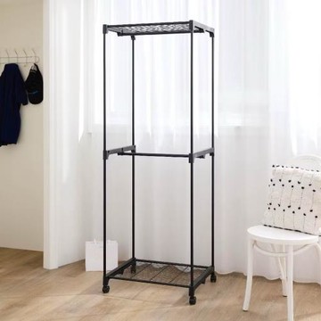 尊爵家Monarch 免工具兩層雙桿衣櫥架 不含布套 收納架 層架 吊衣架 置物架 雙層衣架 吊衣櫥櫃 掛衣架