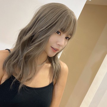 台灣現貨 魔髮樂 全頂假髮 中長髮 JH148︱灰色假髮 水波紋捲度 COS 造型假髮 長捲髮 萬聖節假髮