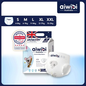 Aiwibi 愛薇彼 超薄零觸感瞬吸紙尿褲小包裝 嬰兒尿布 拉拉褲 嬰兒紙尿褲 紙尿布 寶寶尿布 外出携帶方便 日夜通用