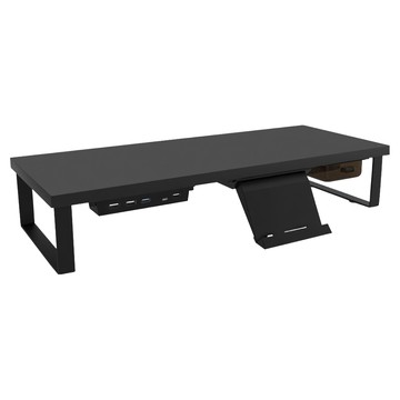 lestar 多功能USB3.0筆電 電腦收納增高架 DT-01  黑色  1個