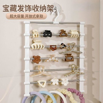 ⚡臺灣出貨⚡鯊魚夾收納展示架掛牆髮飾收納神器小飾品頭箍抓夾整理盒置物架子 收納展示架 髮夾收納架 飾品收納 實用好物