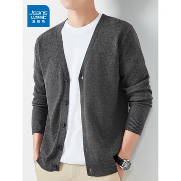 真維斯毛衣男士春秋季針織開衫長袖男2025新款慵懶風休閑外套上衣