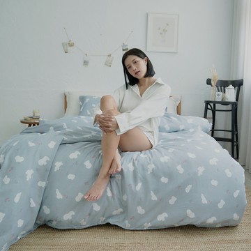 BUHO 《比熊歐巴》台灣製LYOCELL萊賽爾3.5尺單人床包枕套組