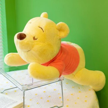 外貿趴款維尼噗噗熊毛絨玩具公仔長條抱枕女生睡覺生日禮物批發
