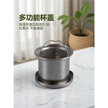 戶外鈦杯純鈦便攜水杯露營泡茶杯旅行茶具咖啡杯馬克杯鈦合金杯子