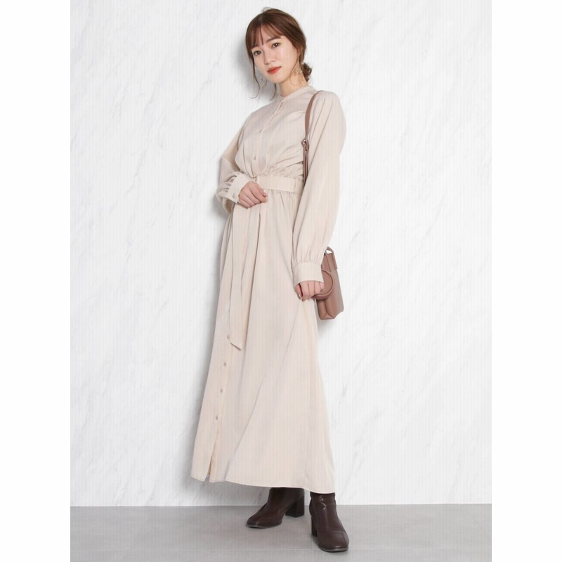 公式 Dazzlin ダズリン バンドカラーシャツワンピース 通販 Lineポイント最大get Lineショッピング