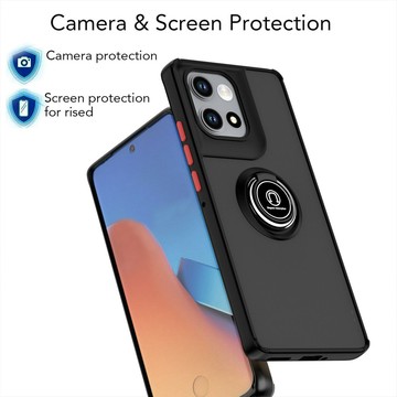 🏆臺灣出貨🏆適用於motorolaedge50手機殻旋轉指環支架祺影motorola磁吸手機殻