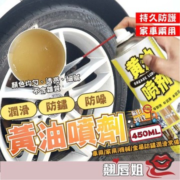 挑戰最超值 黃油噴劑450ml 防鏽潤滑劑 耐溫機械潤滑油 防銹噴霧劑 防水潤滑消除噪音 除銹 除溼 消噪音 耐高溫