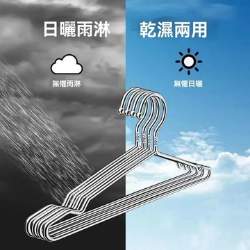 加粗實心不銹鋼衣架 不鏽鋼防滑衣架 加粗防滑 曬衣架 304衣架 衣服架子 鐵衣架 曬衣架