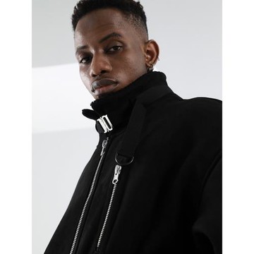 NOSAW 復古機能風情侶款夾克美式潮流ins麂皮絨復合羊羔毛外套男