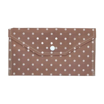 收納王妃 口罩布收納袋 22 x 12cm  咖點  1個