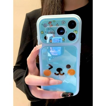 【水凝殼】日韓可愛酷兒表情 iPhone15Pro 蘋果16plus手機殼17promax新款13鏡頭全包款14保護套