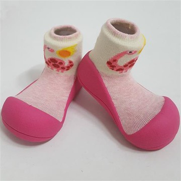 韓國Attipas快樂學步鞋-粉底侏羅紀