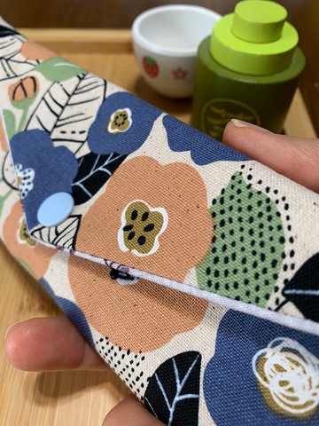 文青風環保純棉筷袋 手繪芬芳 原胚米 美好 日本 潮物 收納 手作