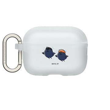 AirPods Pro 2 AirPods Case 透明 - 排球少年 Haikyu!! - 吉祥物系列 - 烏野高中(烏鴉) - 日向&影山 01