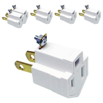 Kinyo 轉換插頭  白色  6個  45mm