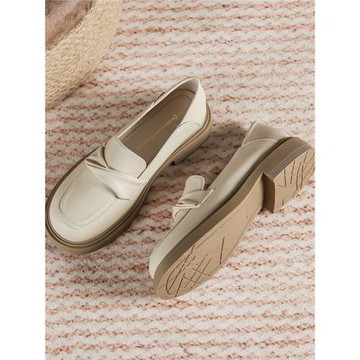 樂福鞋女英倫風2025年夏季新款百搭粗跟厚底小皮鞋小眾復古jk單鞋